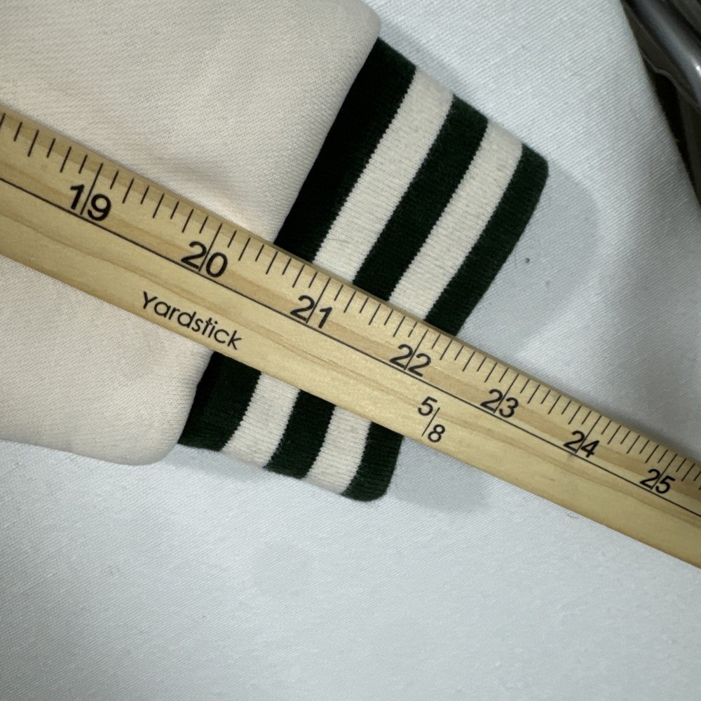 Vintage Kickers Embroidered Spellout Sweater unisex sz XS TAN GREEN - Picture 8 of 10